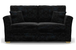 Heart of House Malton 2 Seat Shimmer Fabric Sofa Bed - Black